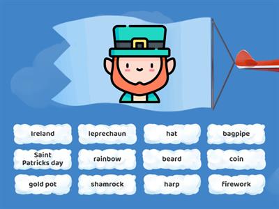 Saint Patrick's day: Tap on the word as fast as you can!