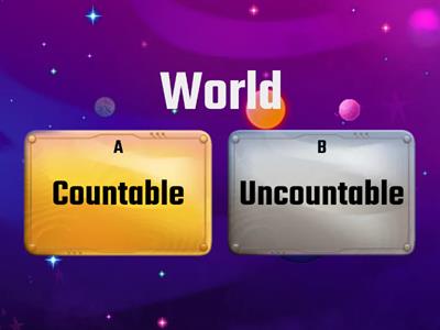 Countable or Uncountable nouns?