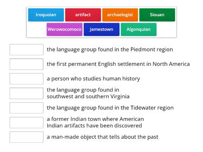 American Indians (Matching) 