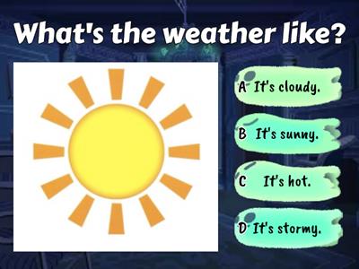 What's the weather like?