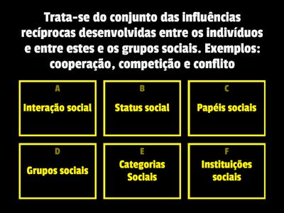 3B - Processo de Socialização  - Revisão Sociologia - 1º bim