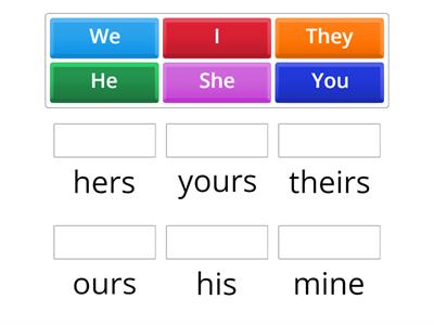 5A Unit 4 Possessive Pronouns