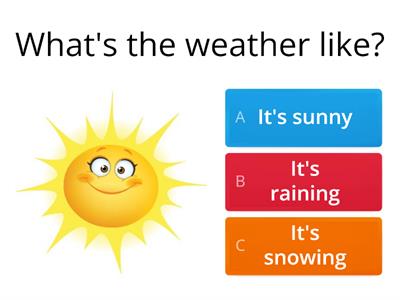 The types of weather: