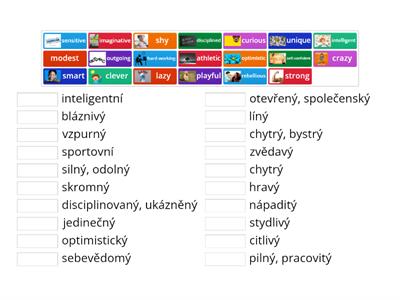 Personality adjectives 7th grade