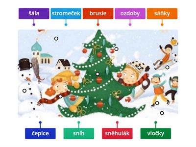 Zima a vánoce - slovní zásoba