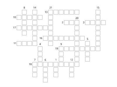 0 - 20 - kruiswoordpuzzel met aanwijzingen (luisteren)