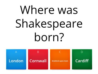  Shakespeare week form quiz