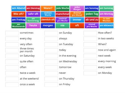 Stimmt 1 FREIZEIT & time phrases