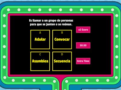 Palabras de la Semana 6 (Q3W6) - GameQuiz