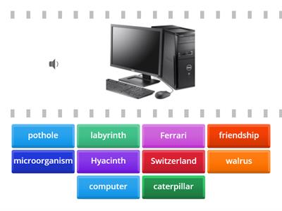 NOUN-KIDS (intermediate) -- find the match --