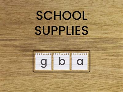 School Supplies - 3rd Grade 