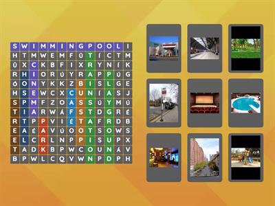 Wordsearch Places in the city Super Minds 2