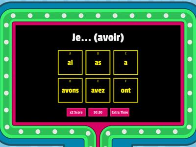 Common irregular verbs in French (avoir, aller, être, faire)