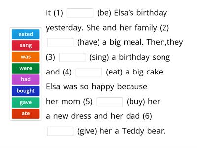 Simple past tense