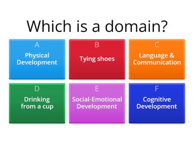 Understanding Developmental Domains