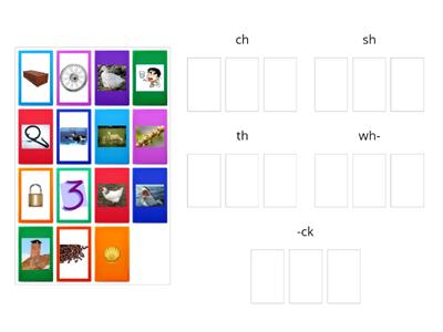Match the Digraphs (Fundations Level 1 Unit 3)