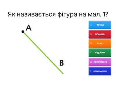 5 клас Геометричні фігури на площині