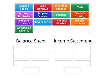 Income Statement or Balance Sheet