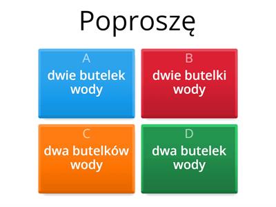 Wybierz poprawne zakończenie