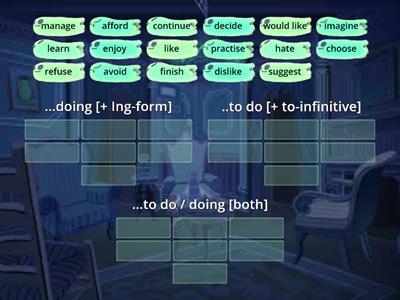 E_10 ing-form or to-infinitive wordlist