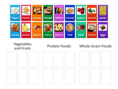 Food Group Sort