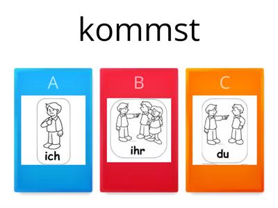 Personalpronomen und Verb Konjugation 