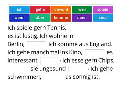Word Order German