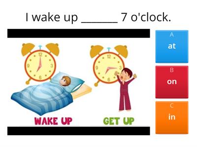 Prepositions of time