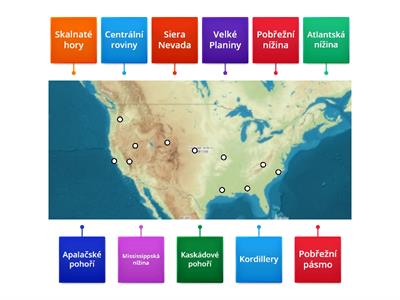 USA -  povrch