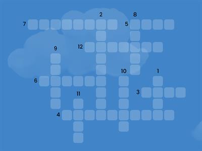 Complete the crossword (food)