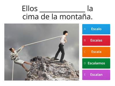 Spanish Lesson: Subir o Bajar la Montaña (Conjugation Practice)