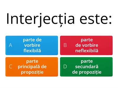 INTERJECTIA ( clasa a VII-a)