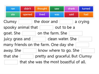 Clumsy & Gracie 2.6 - past verbs