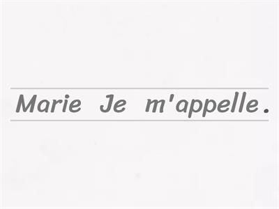 LES PHRASES EN FRANÇAIS