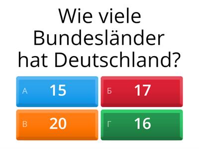 Deutschland Landeskunde