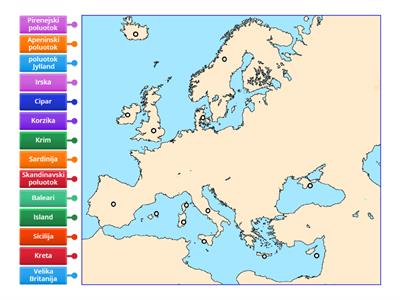 Otoci i poluotoci Europe