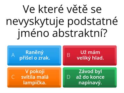 Kvíz - opakování slovních druhů