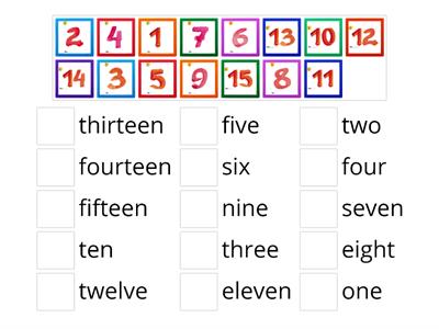 Numbers 1-15