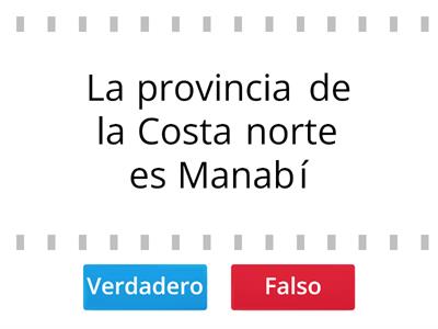 Provincias de la Región Costa 