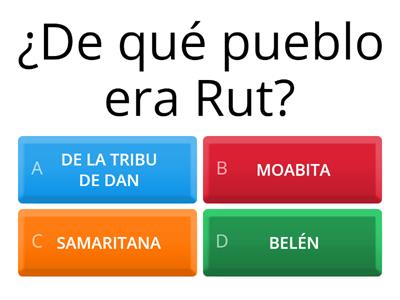 ¿Cuánto Sabes Sobre Rut?