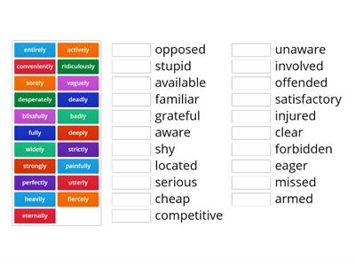 Adverb+Adjective Collocations