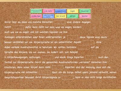 K2.1 K2M1 Körpersprache