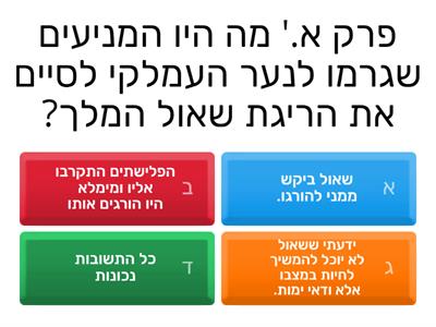 חידון ת"נך ספר שמואל ב