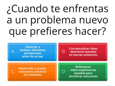 Actividad para estilos de aprendizaje