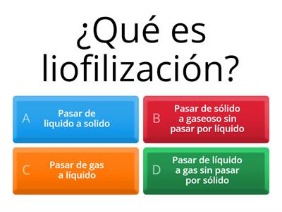 La liofilización como técnica de reducción  del contenido de agua en alimentos.