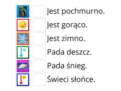 Polski jako obcy - pogoda - ciepło  zimno