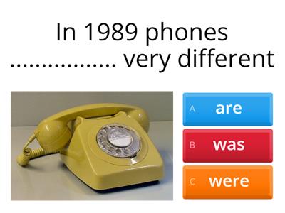 Past simple sentences about phones