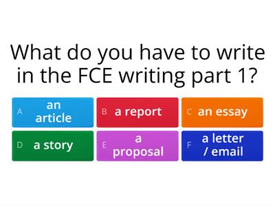 B2 (FCE) Writing Part 1 - Essay