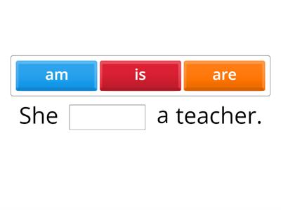 การเติม is , am,are (Verb  to be)