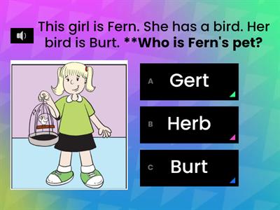 Burt and Gert (Comprehension)